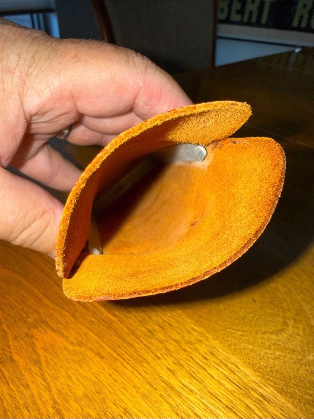Vintage leather eyeglass case